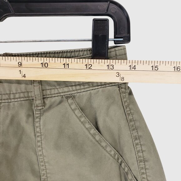 Abercrombie & Fitch Womens Green Cargo Pants Multiple Pockets & Adjustable 28/6 - Picture 3 of 9